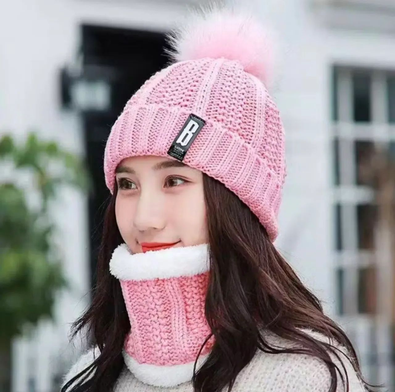 Kit Gorro e Gola de Inverno Preto - Foto 5