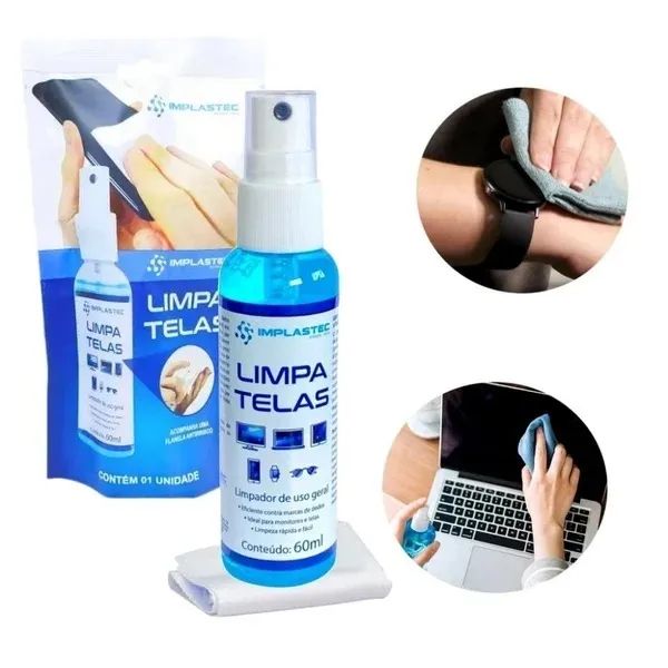 Limpa Telas Com Flanela Clean Incolor Implastec *ENTREGA GRÁTIS*