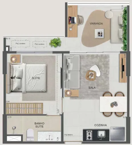 PLANTA 40m²