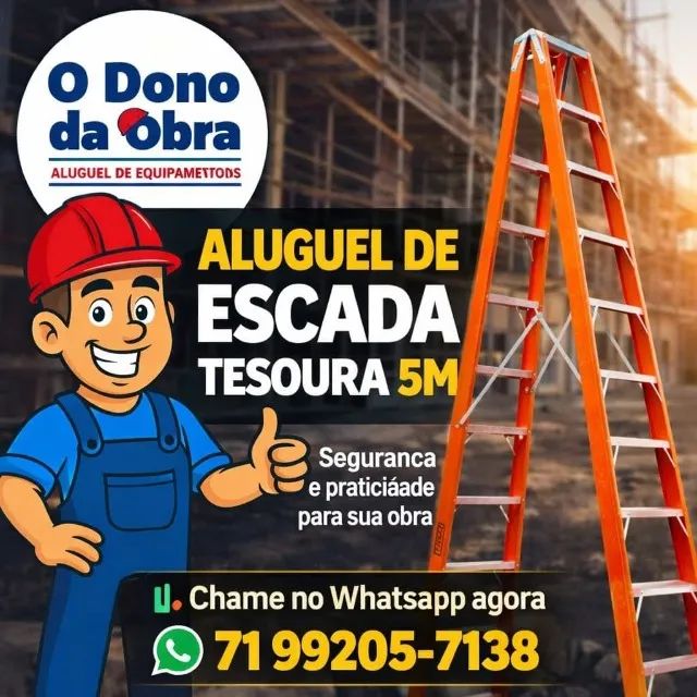Aluguel de andaimes  escoras escadas etc - Foto 4