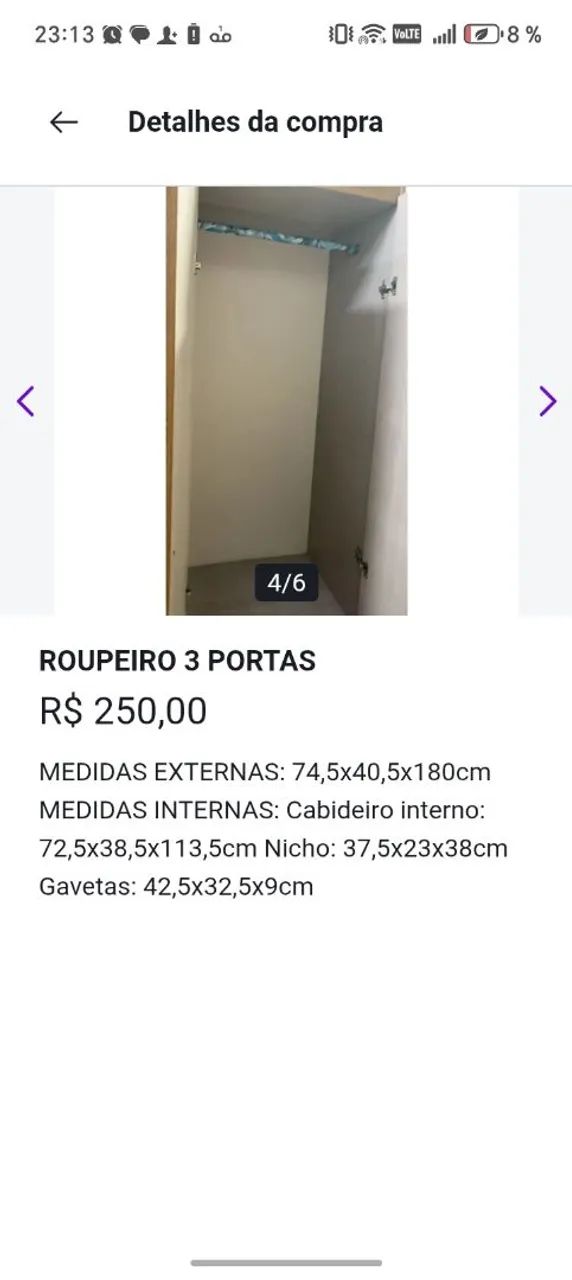 Guarda roupa solteiro - Foto 3