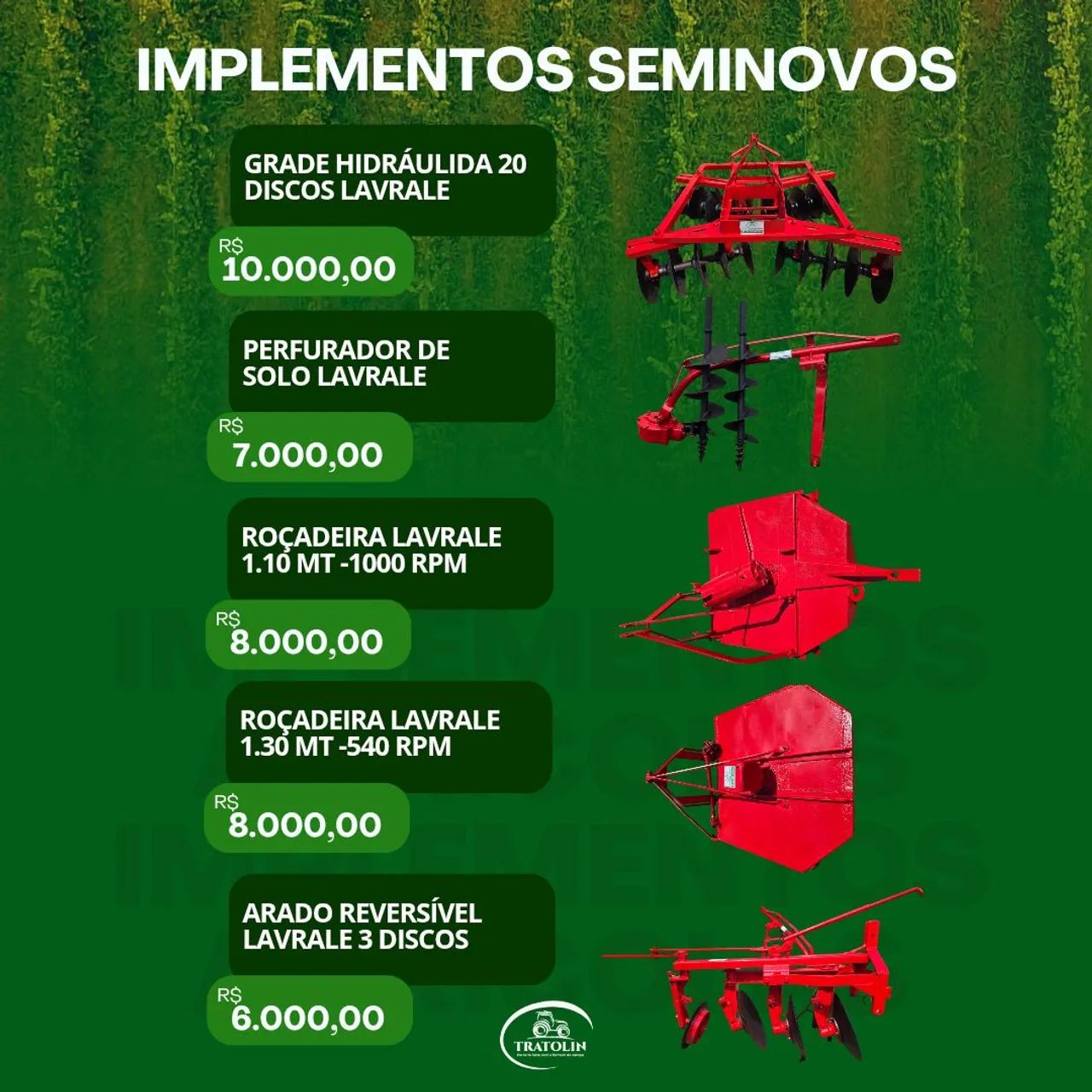 Implementos agrícolas 
