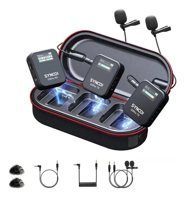 Microfone Lapela Sem Fio Synco G2 A2