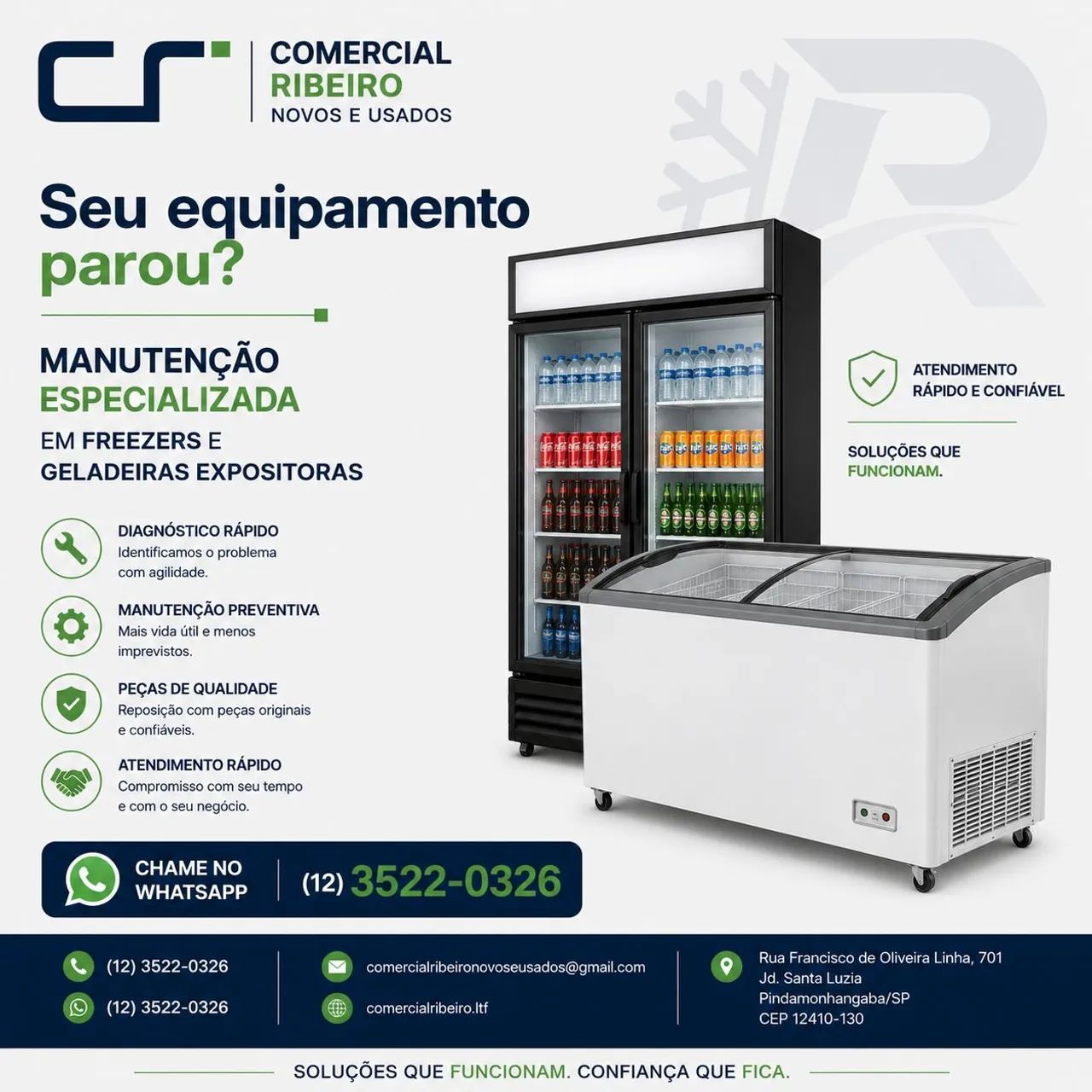 Conserto de Freezers, Expositores e Cervejeiras