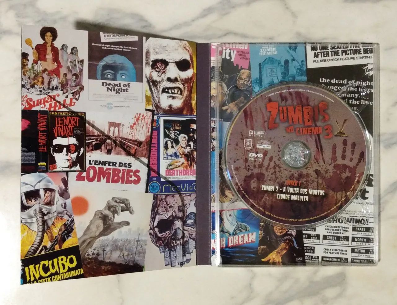 DVD Versátil Zumbis no Cinema 3 Digistack Com Cards  - Foto 3