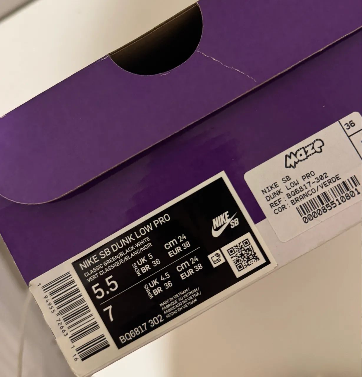 Nike SB dunk low pro Classic green - Foto 5