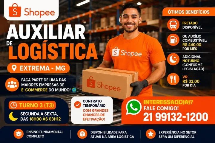 Auxiliar de Logística - Extrema/MG