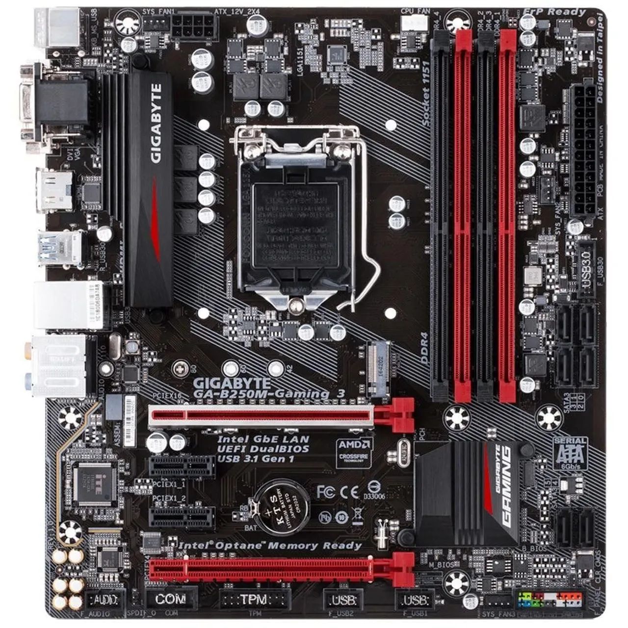 Placa mãe gamer Gigabyte GA-B250M-GAMING 3