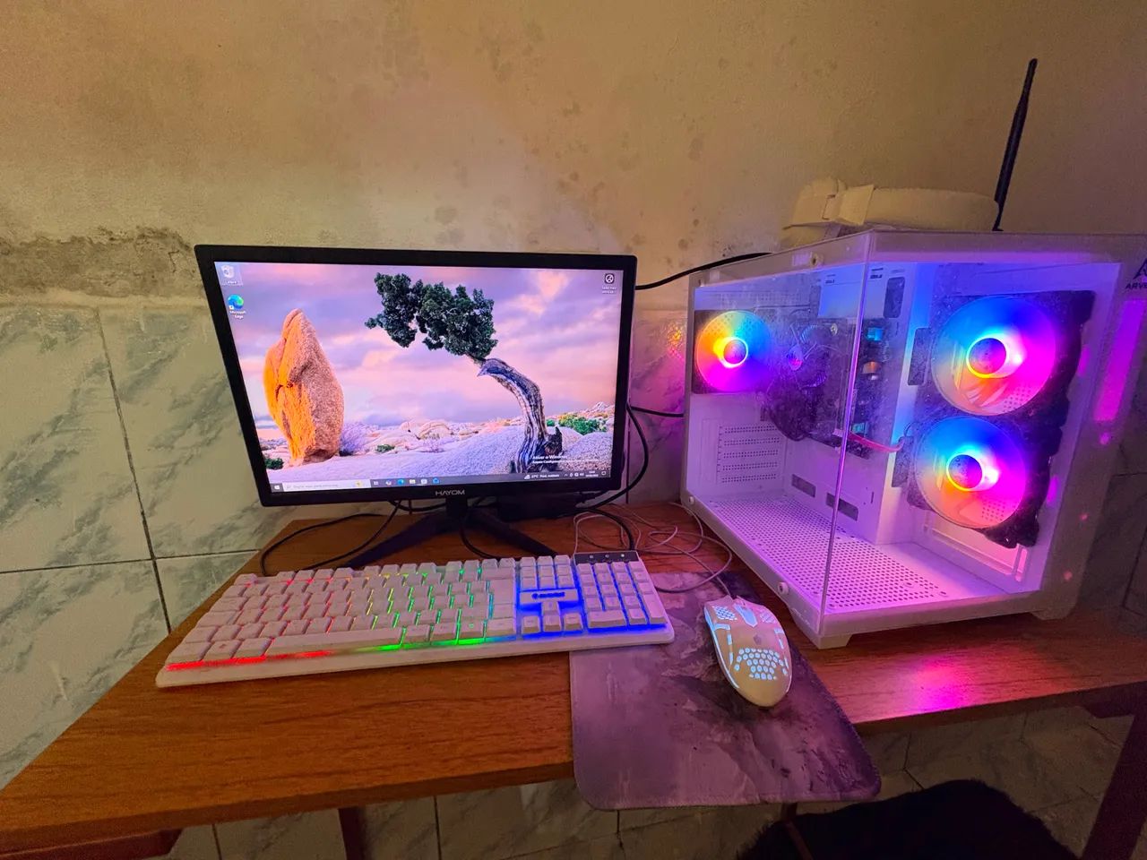 Pc gamer seminovo com mesa inclusa 