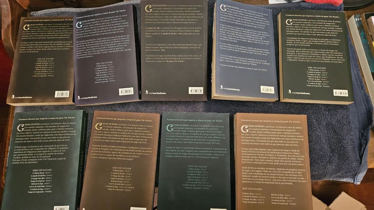 Conjunto The Witcher Livros completo 9 volumes - Foto 4