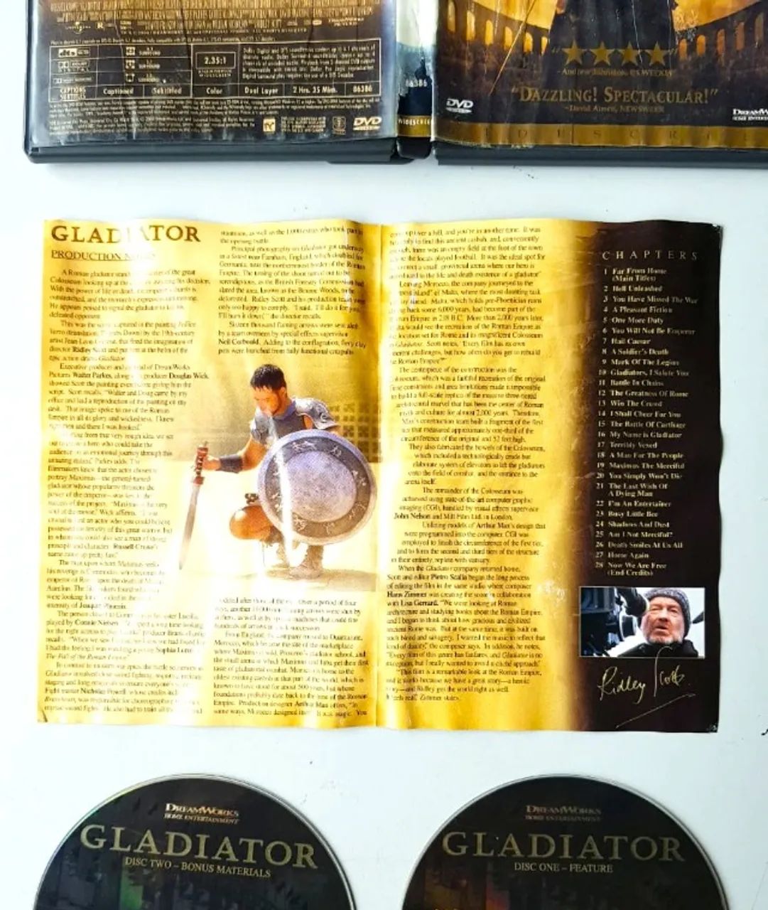 Dvd Importado Original - Gladiator (Russel Crowe) - DVD Duplo - 2000 - Usado  - Foto 5