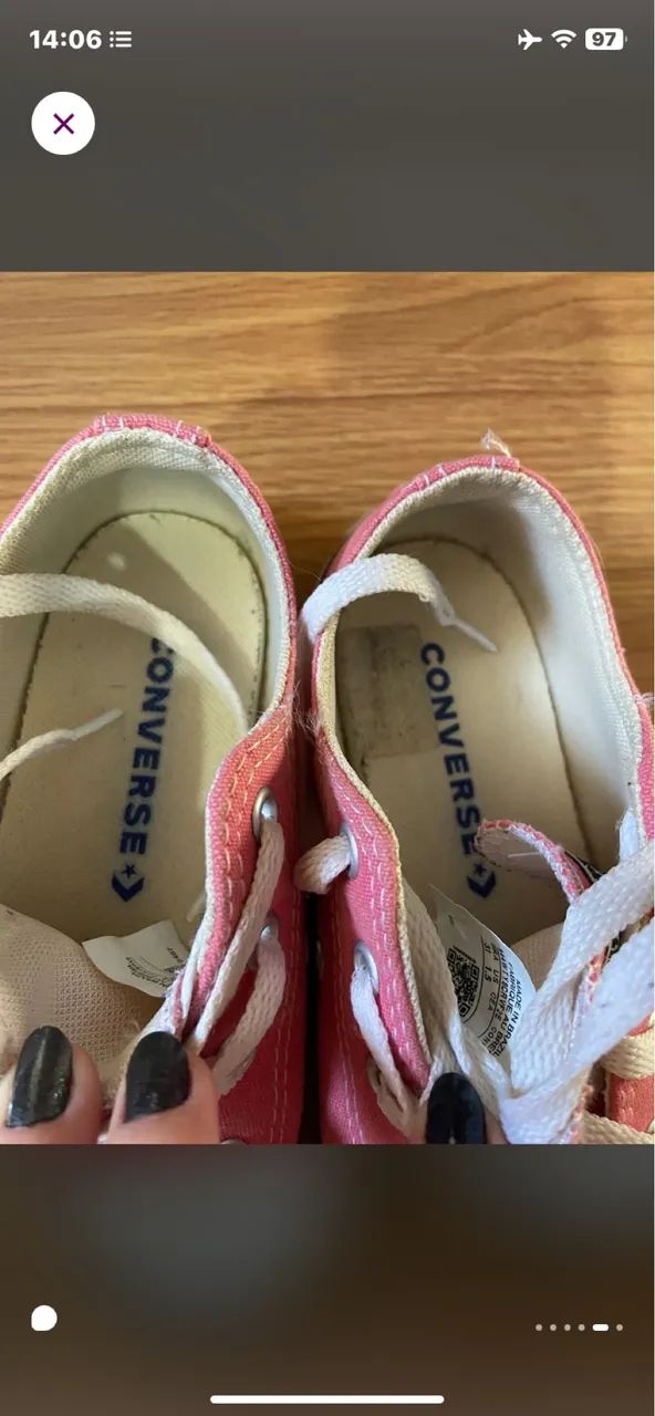 Tênis converse All Star rosa 32 - Foto 4
