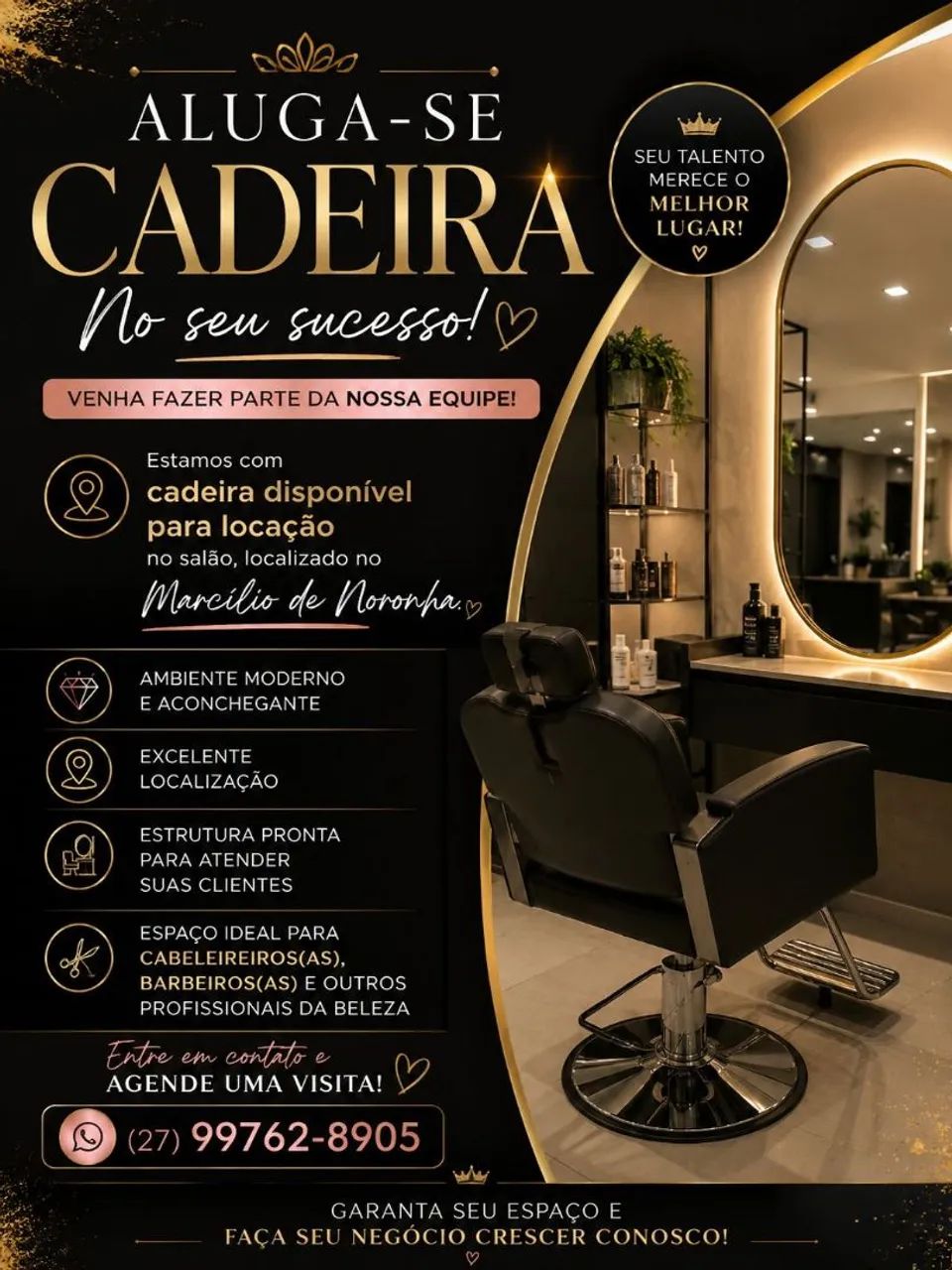Alugo cadeira 