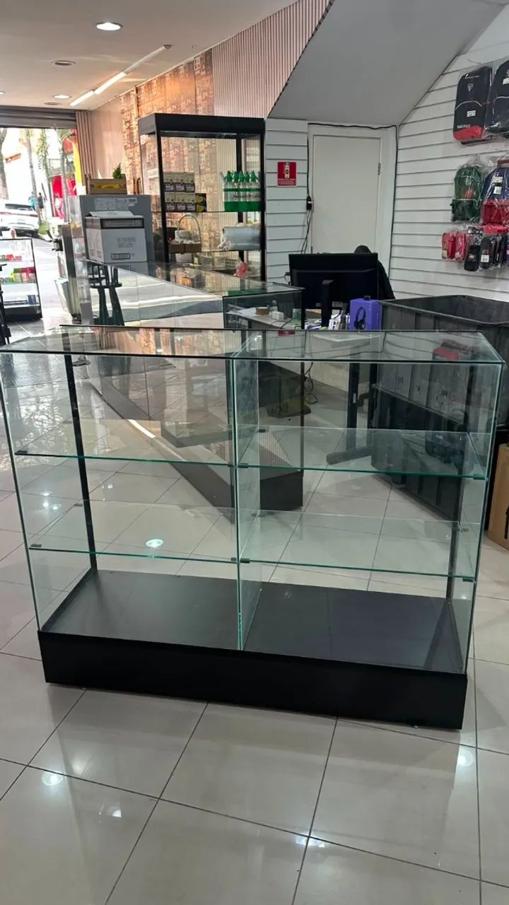 Vitrine expositora de vidro 