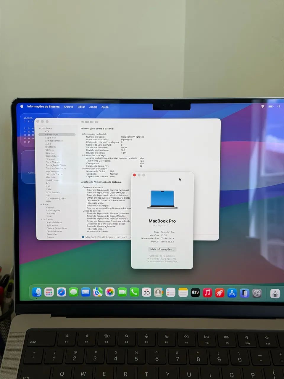 MacBook Pro 14 M1 Pro 16GB 512GB SSD Bateria 90% - Foto 5