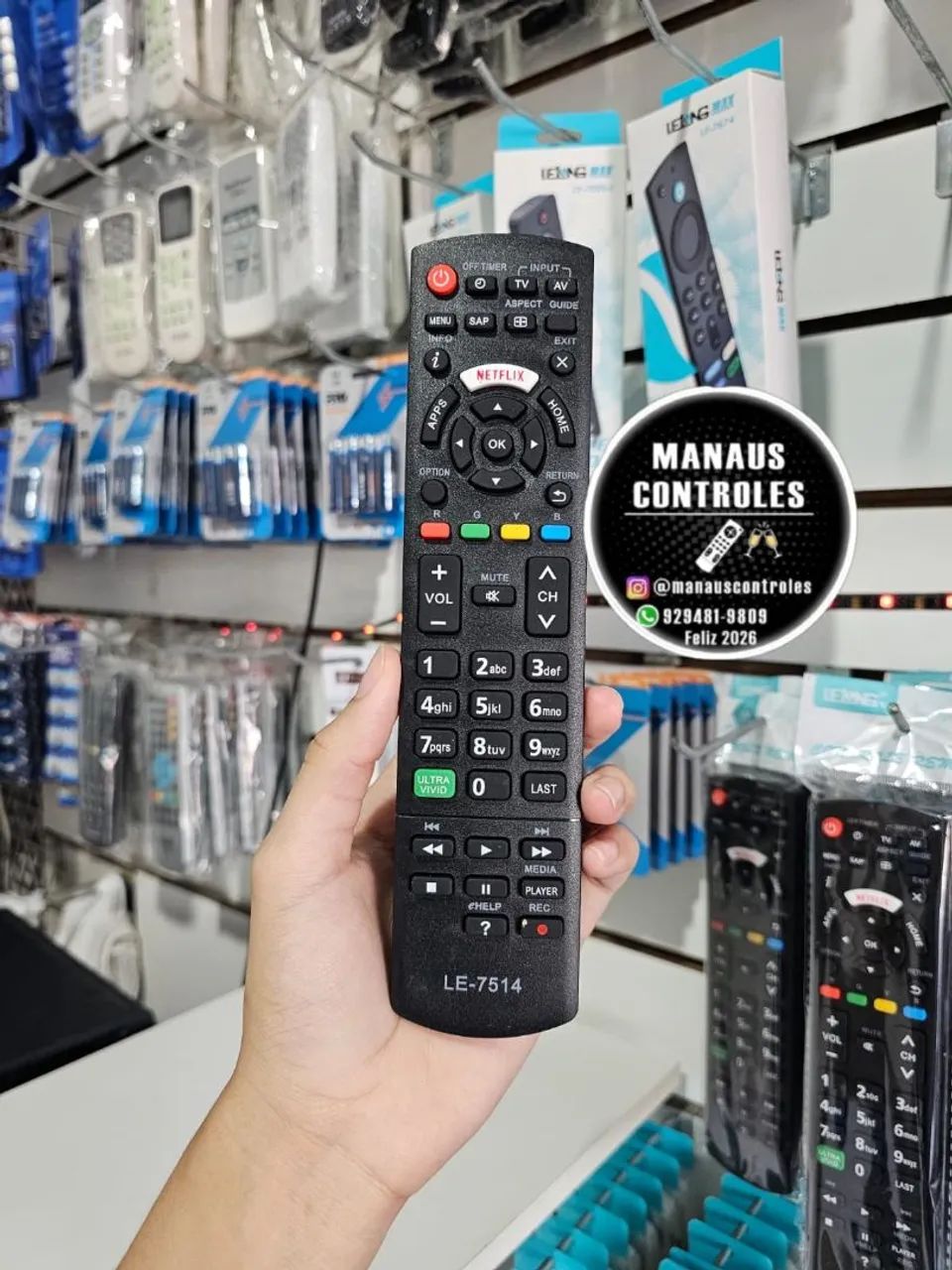Controle para tv Panasonic smart 