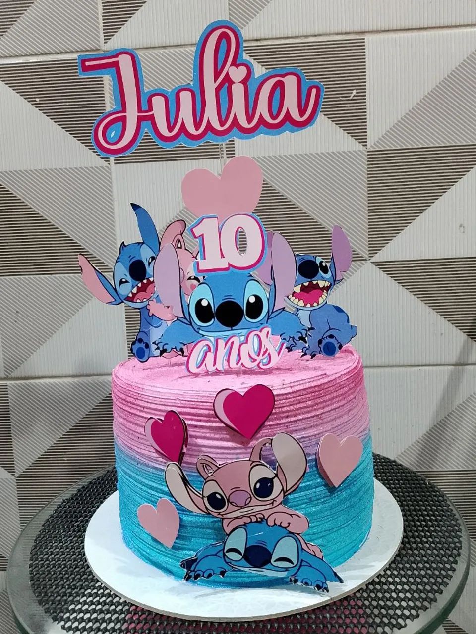 Mini bolo para mesversario, aniversário e centro de mesa  - Foto 5