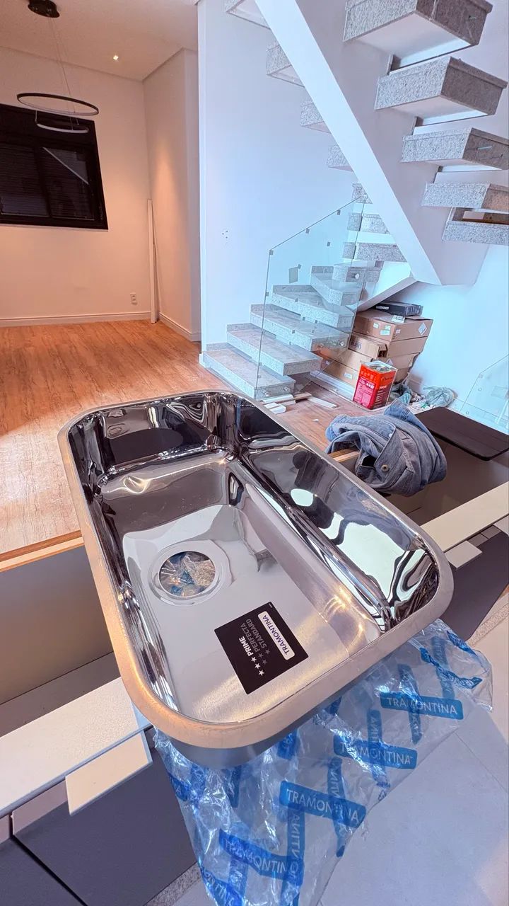 Cuba em aço inox Tramontina nova (com pequeno detalhe de amasso) - Foto 2