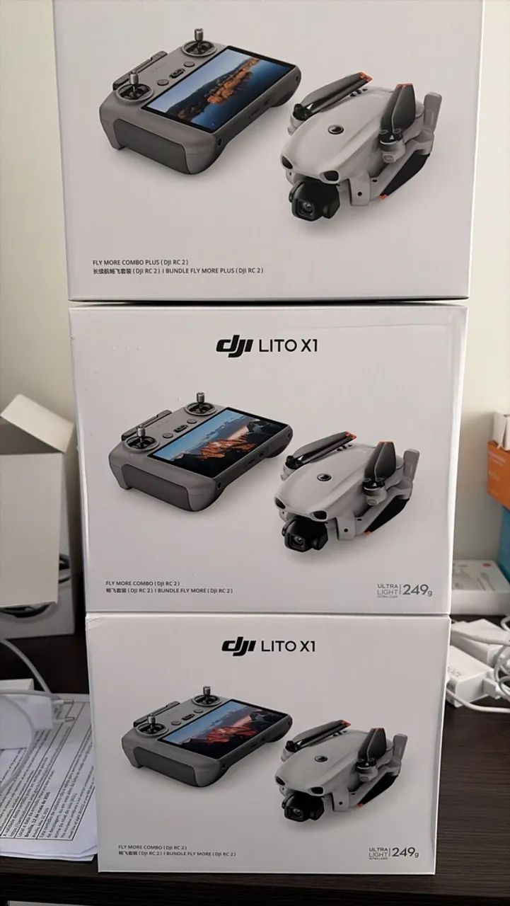 (Lacrado) Drone DJI Lito X1 - Fly More controle com tela RC2