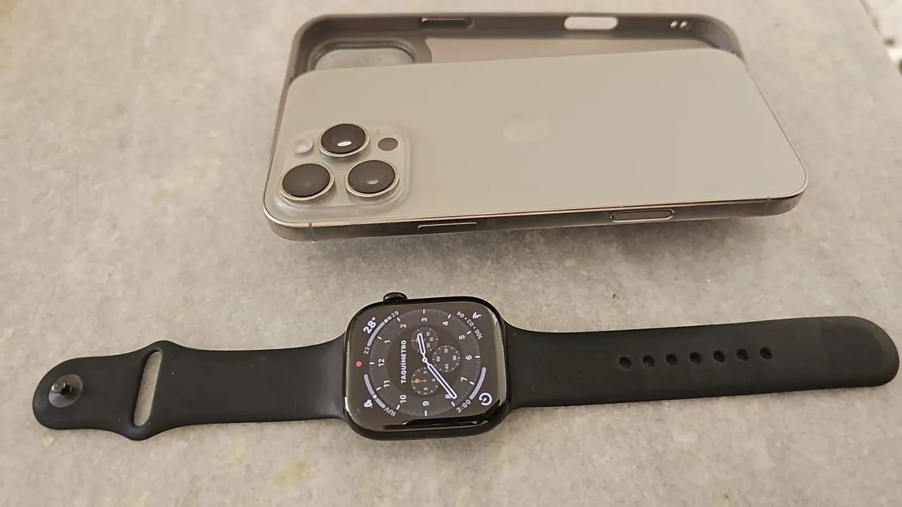 Iphone 16 pro Max 512G com gaveta e relógio série 11 Apple 