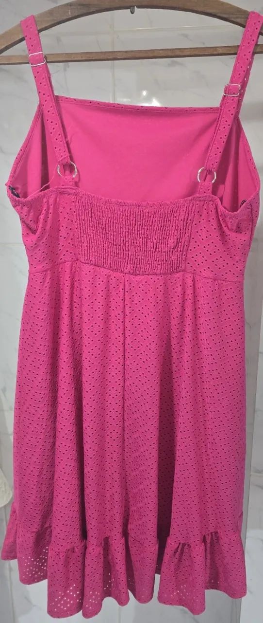 Vestido de laise de elastano da C&A YSC GG rosa pink - Foto 2