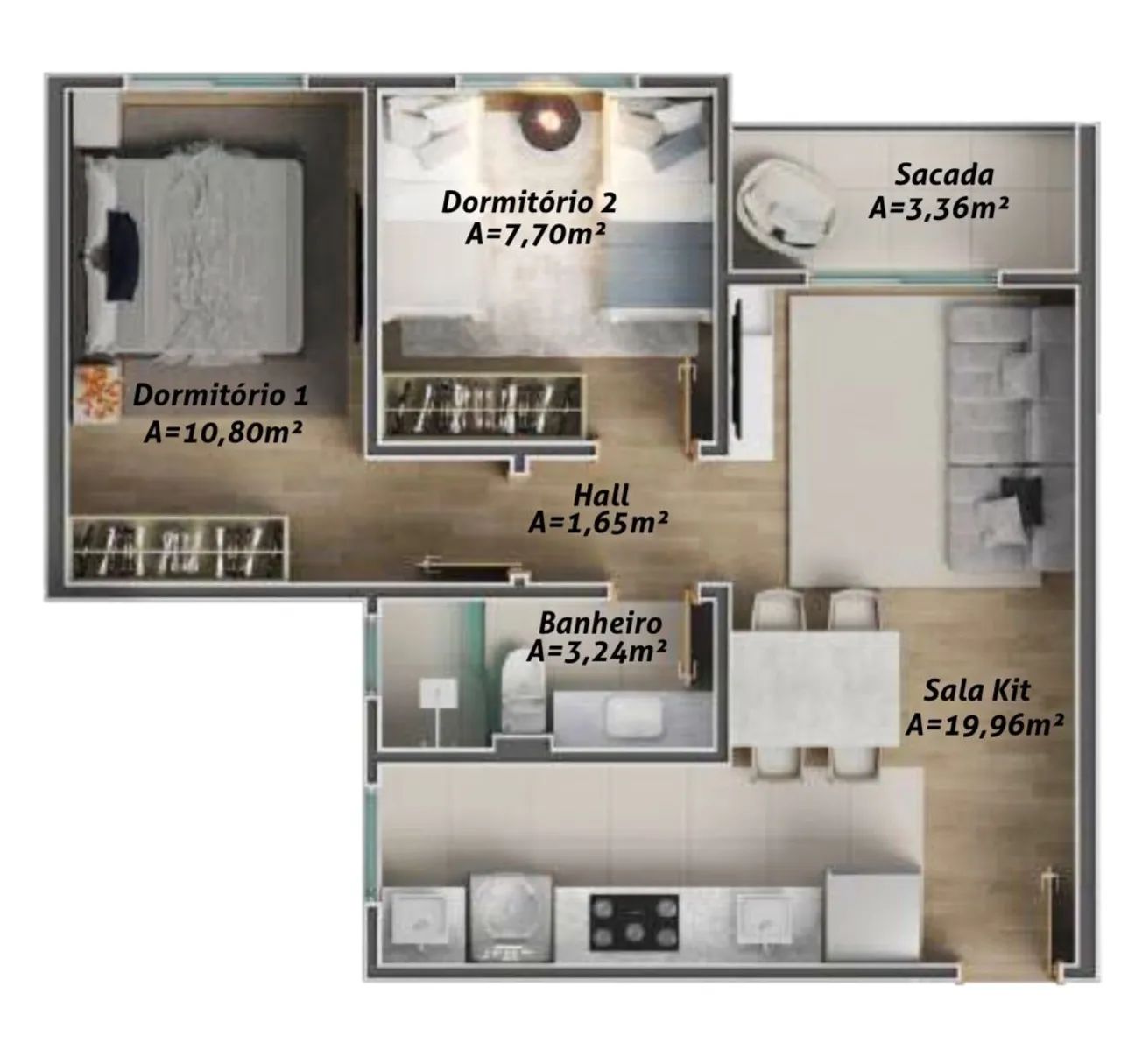 Apartamento em Biguaçu (Gaudy Club) - Foto 2