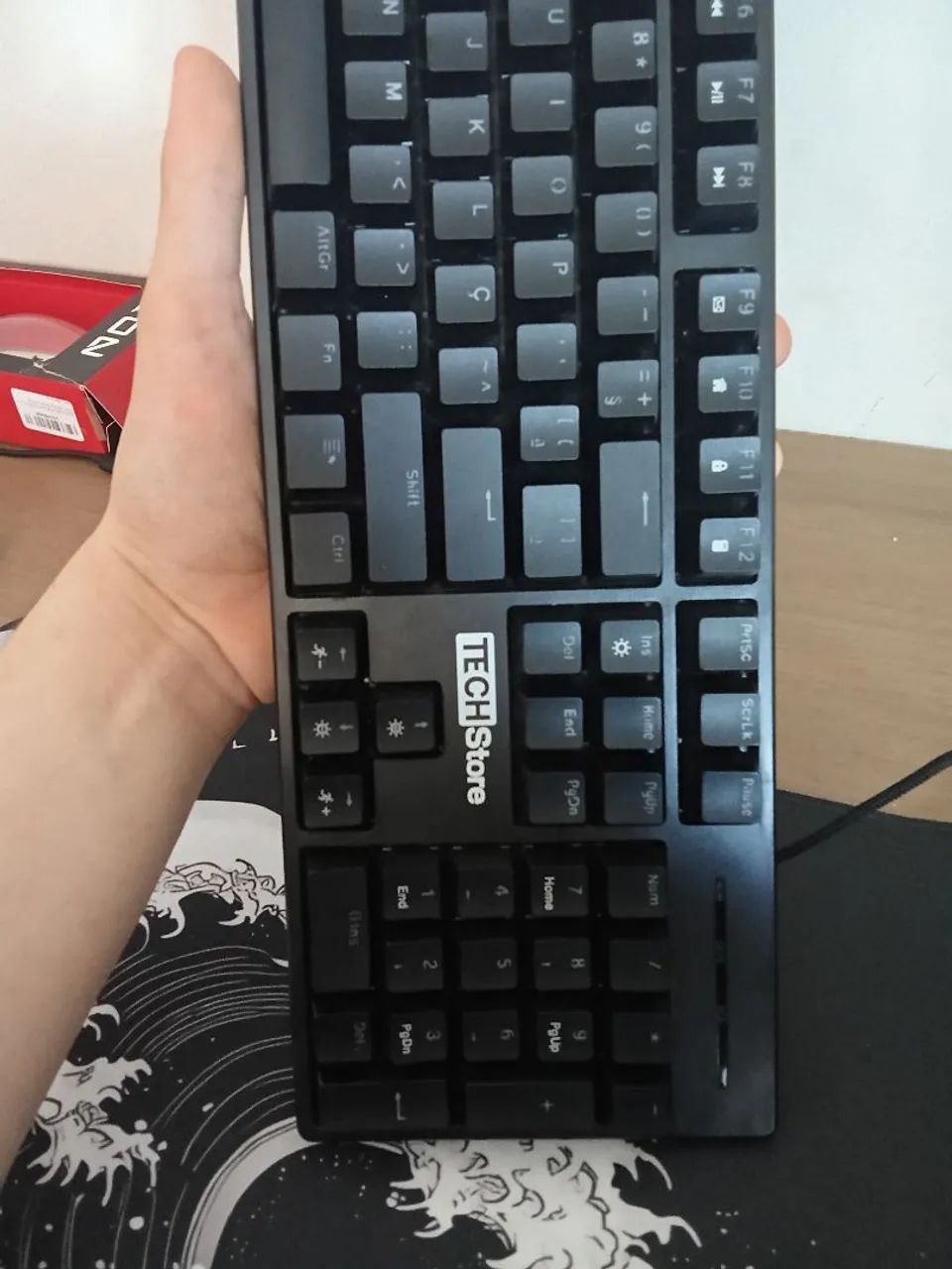 Kit teclado mecânico, mause e mauseped - Foto 5