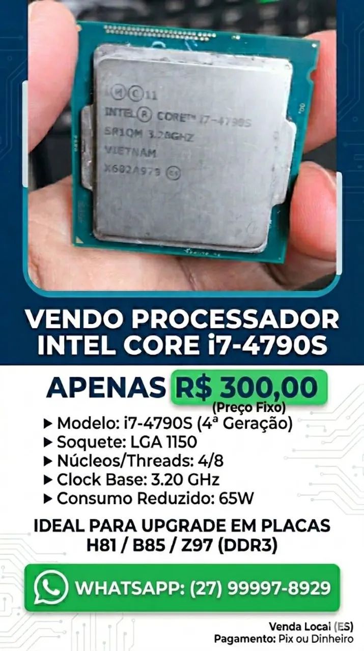 Processador intel Core i7-4790S