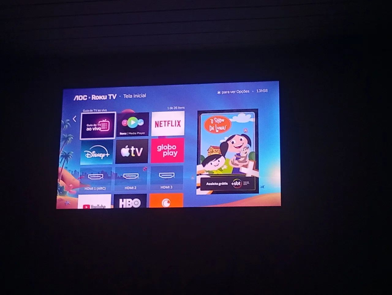 Smart TV AOC 43 polegadas Roku TV em perfeito estado
