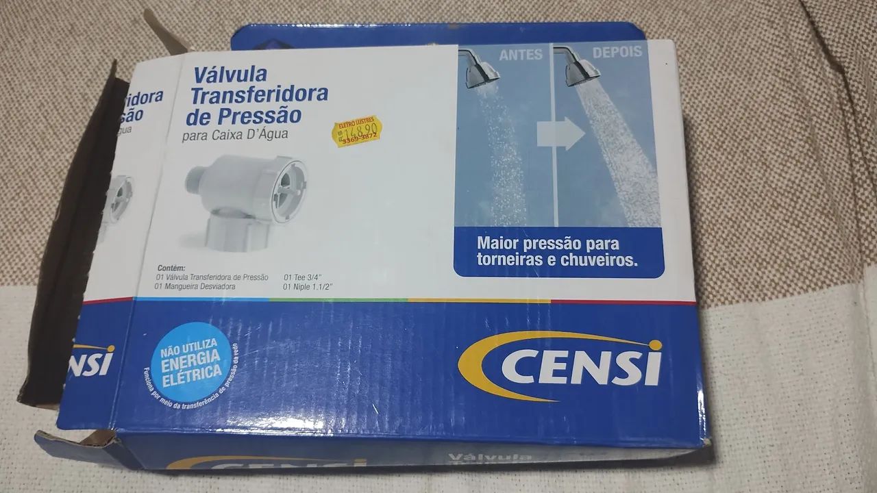 Válvula de pressão para caixa D'água