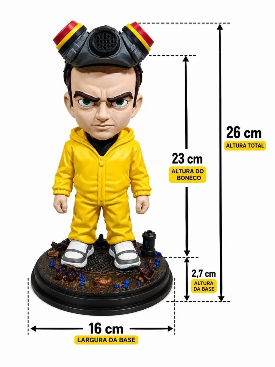 Jesse Pinkman Breaking Bad Boneco Colecionável 3d De 26 Cm