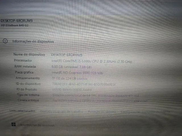 Notebook HP Elitebook 8gb i5 SSD - Foto 3