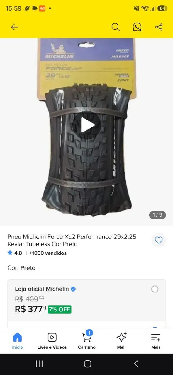 Par Pneu aro 29 Michelin Force XC - Foto 3