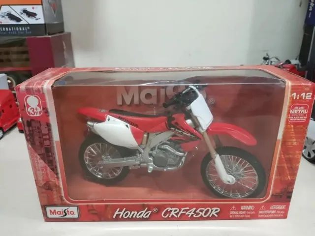 Miniatura Moto Honda Crf450r 1/12 Maisto Rara #7226 - Foto 3