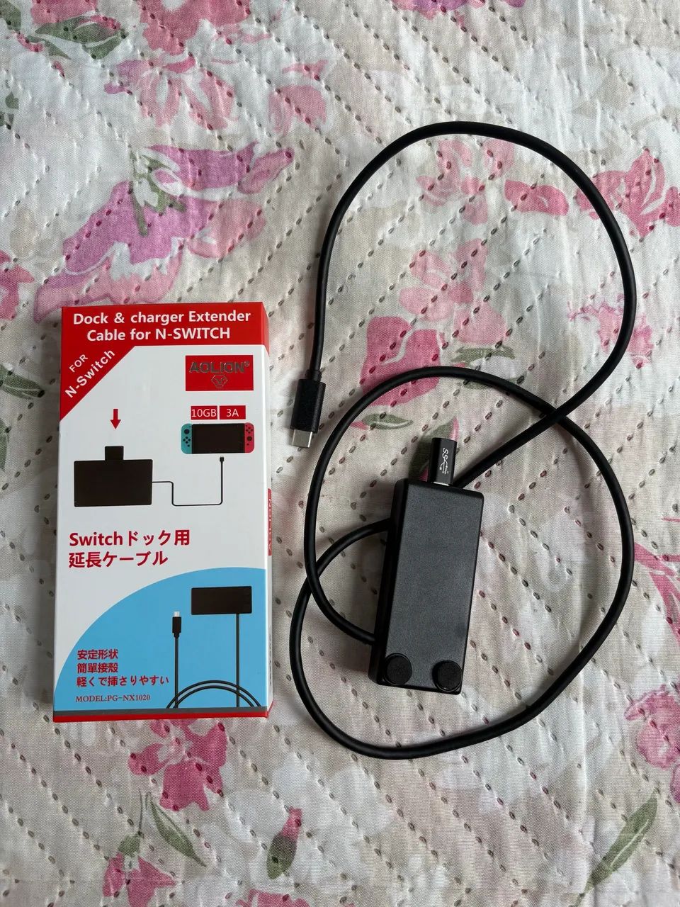 Cabo Extensor Extensão Dock USB Tipo C Para Nintendo Switch V1 V2 OLED - Foto 4