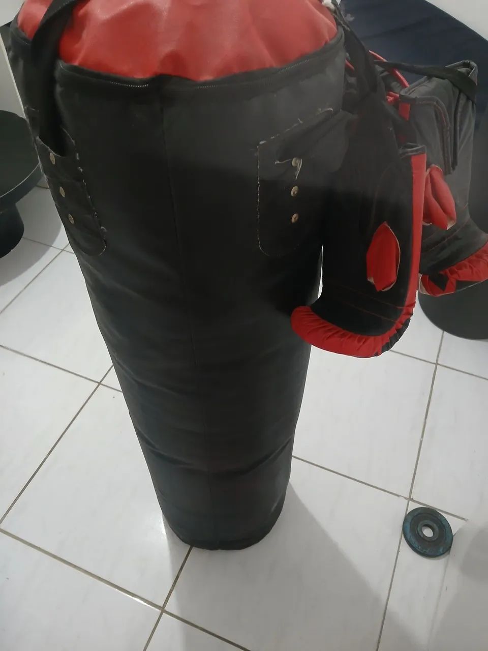 Saco de box + 2 pares de luva - Foto 2