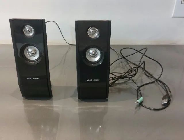 Caixas de som Multilaser Shadow 8W RMS USB Preto