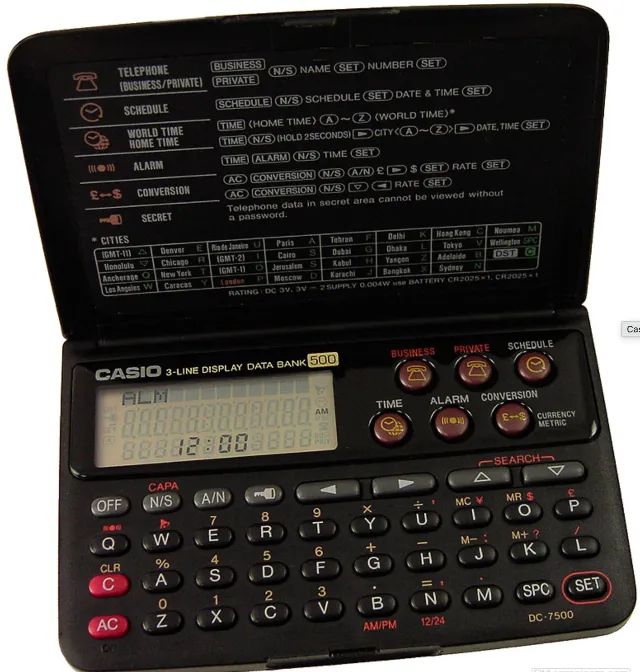 agenda casio data bank dc-7500a 500 - Foto 4