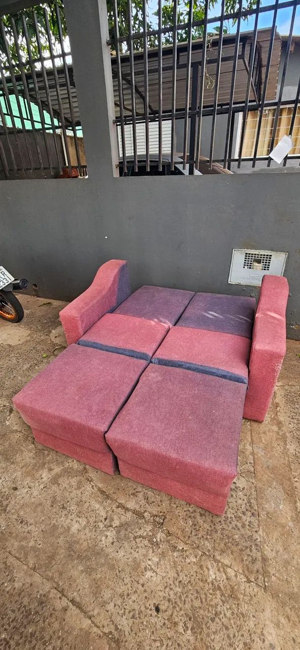 sofa cama bem conservado ( ENTREGA GRÁTIS ) - Foto 4