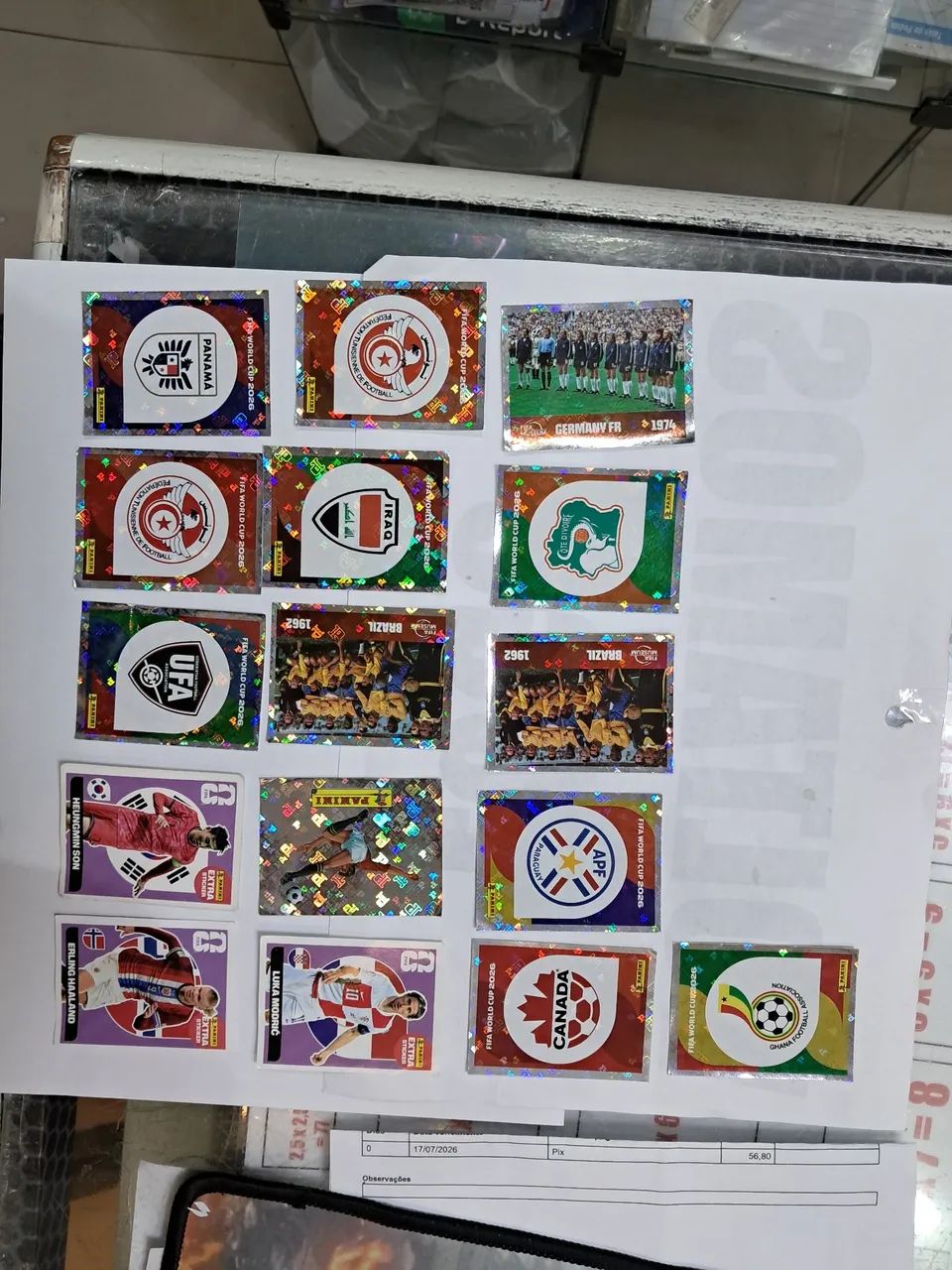 Figurinhas da Copa legend e brlhantes - Foto 5