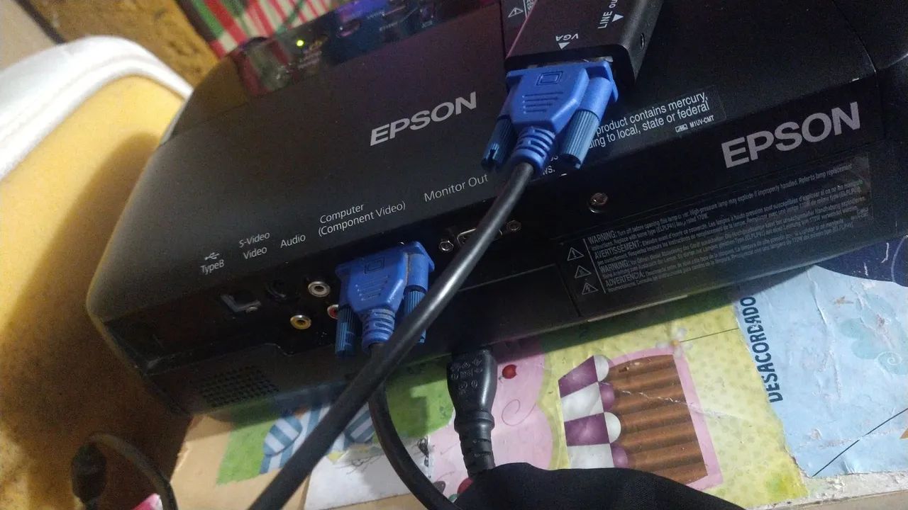 Projetor data show Epson s6+ pronto pra usar - Foto 3