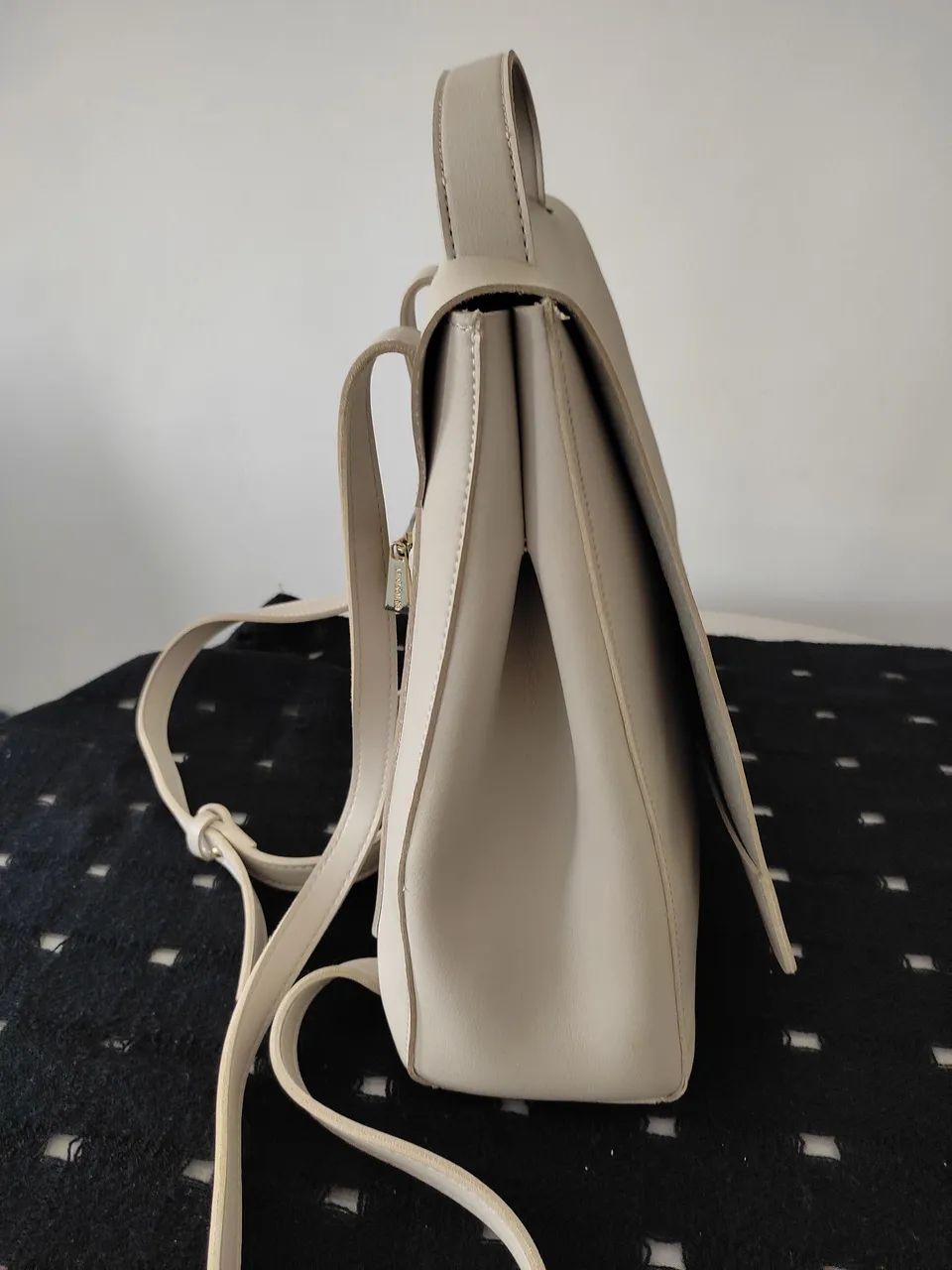 Bolsa Mochila de couro  - Foto 4
