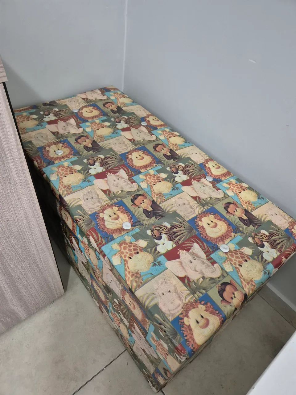 Baú puff infantil grande 