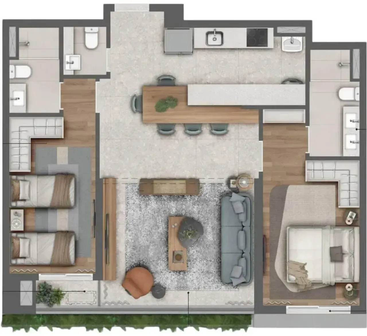 PLANTA 85m²