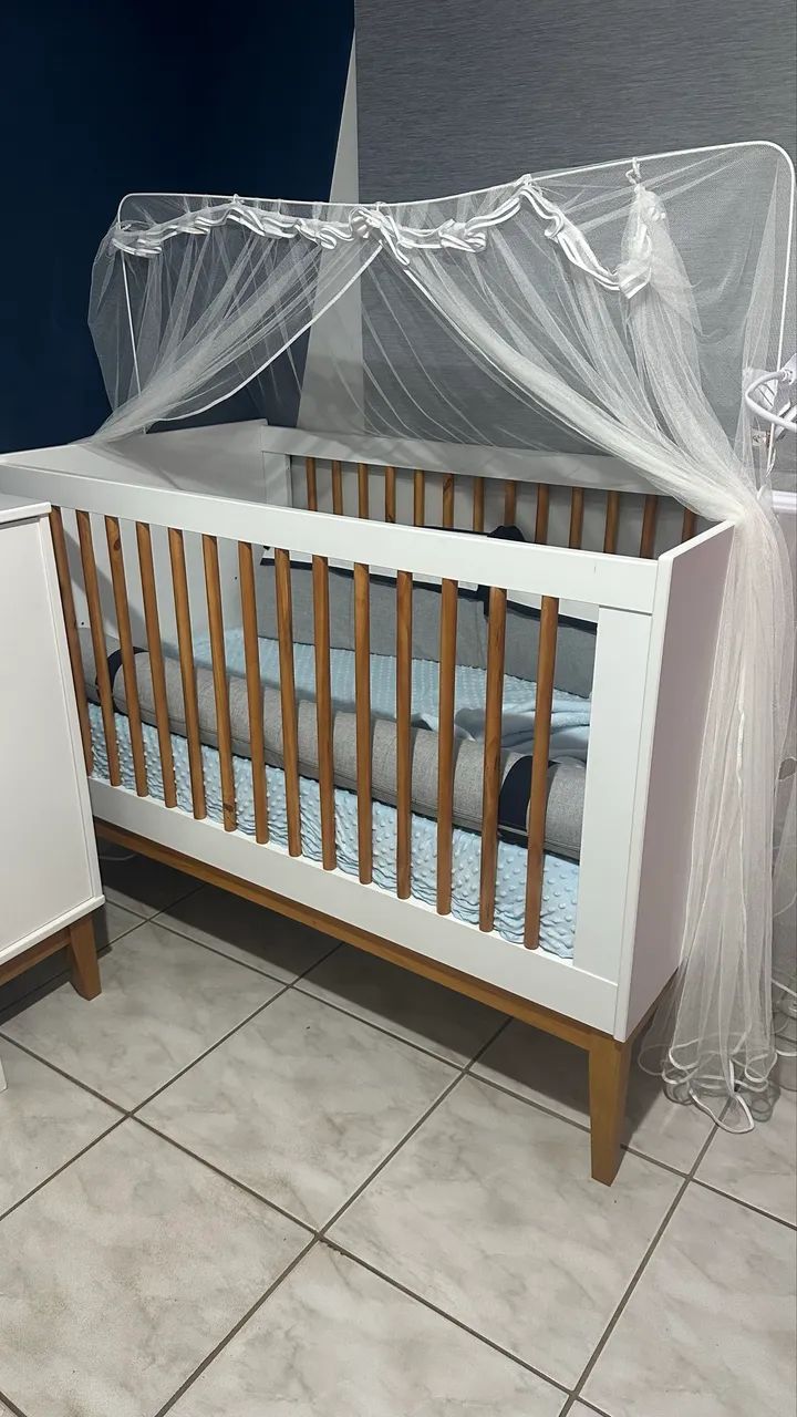 Berço Branco com Colchão  - Foto 2