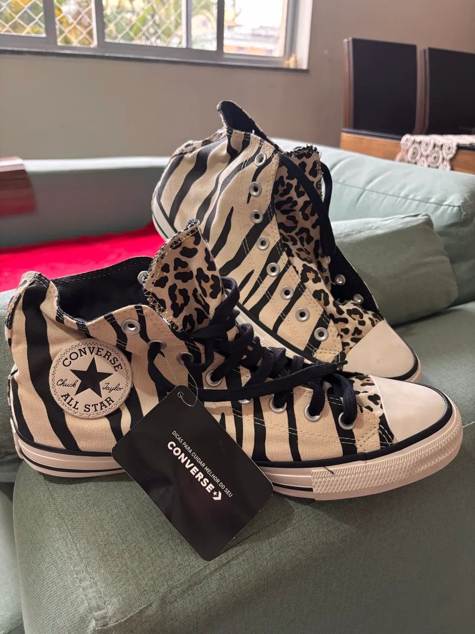 Tênis All-Star Converse Zebra/Onça - 43 - RARÍSSIMO  - Foto 2