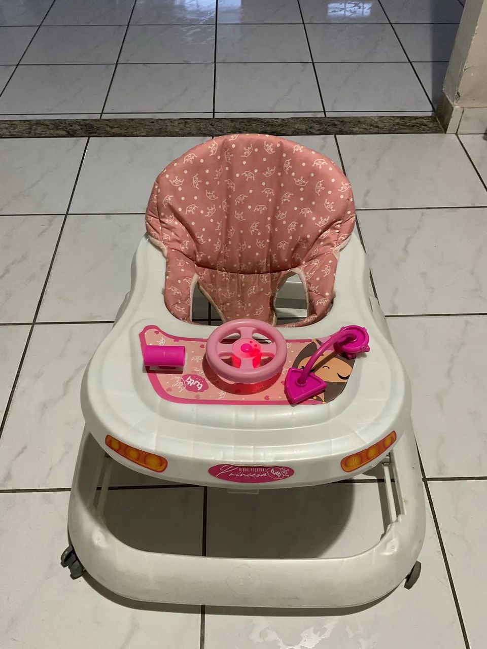 Andador de Bebê Rosa - Foto 2