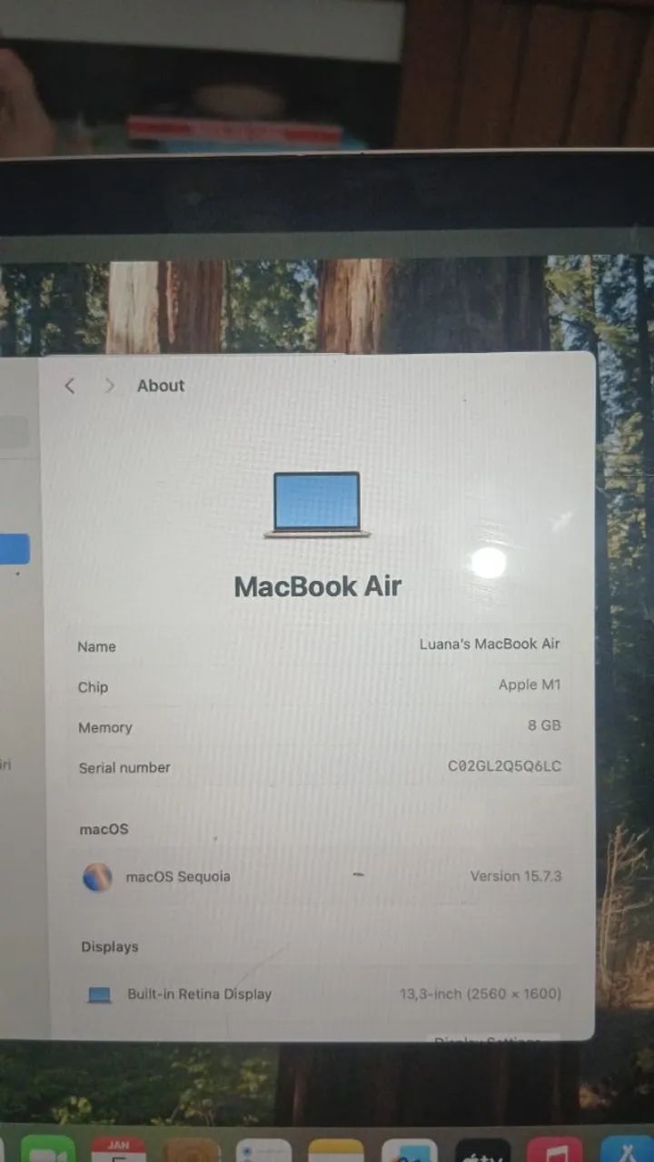 MacBook Air M1 - 8GB RAM - 245GB SSD - Retina 13,3 (NÃO ACEITO TROCA) - Foto 3