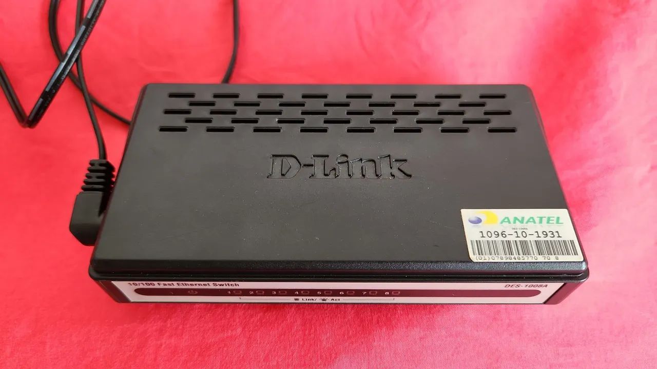 Switch de Rede 10/100 Fast Ethernet DES-1008A - Foto 3