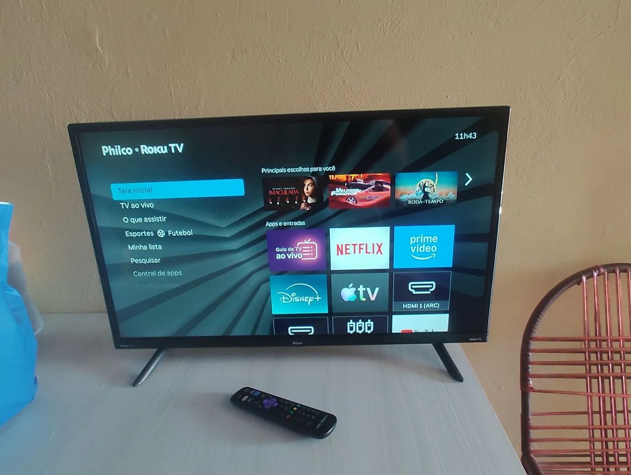Smart TV Philco Roku 32 polegadas HD Led  - Foto 4